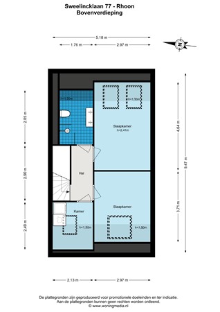 Floorplan - Sweelincklaan 77, 3161 RP Rhoon